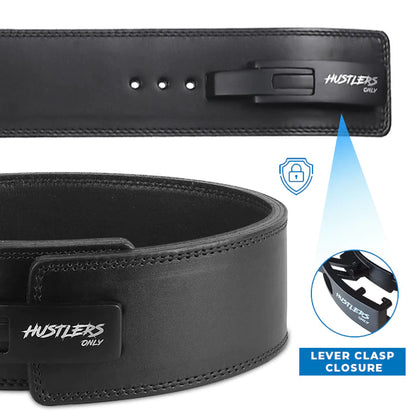 10mm Premium Weightlifting lever Belt-Black