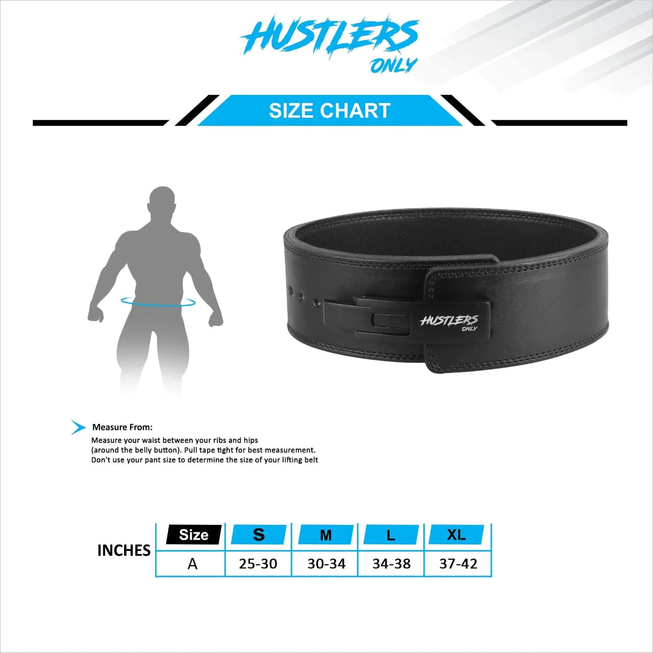 10mm Premium Weightlifting lever Belt-Black