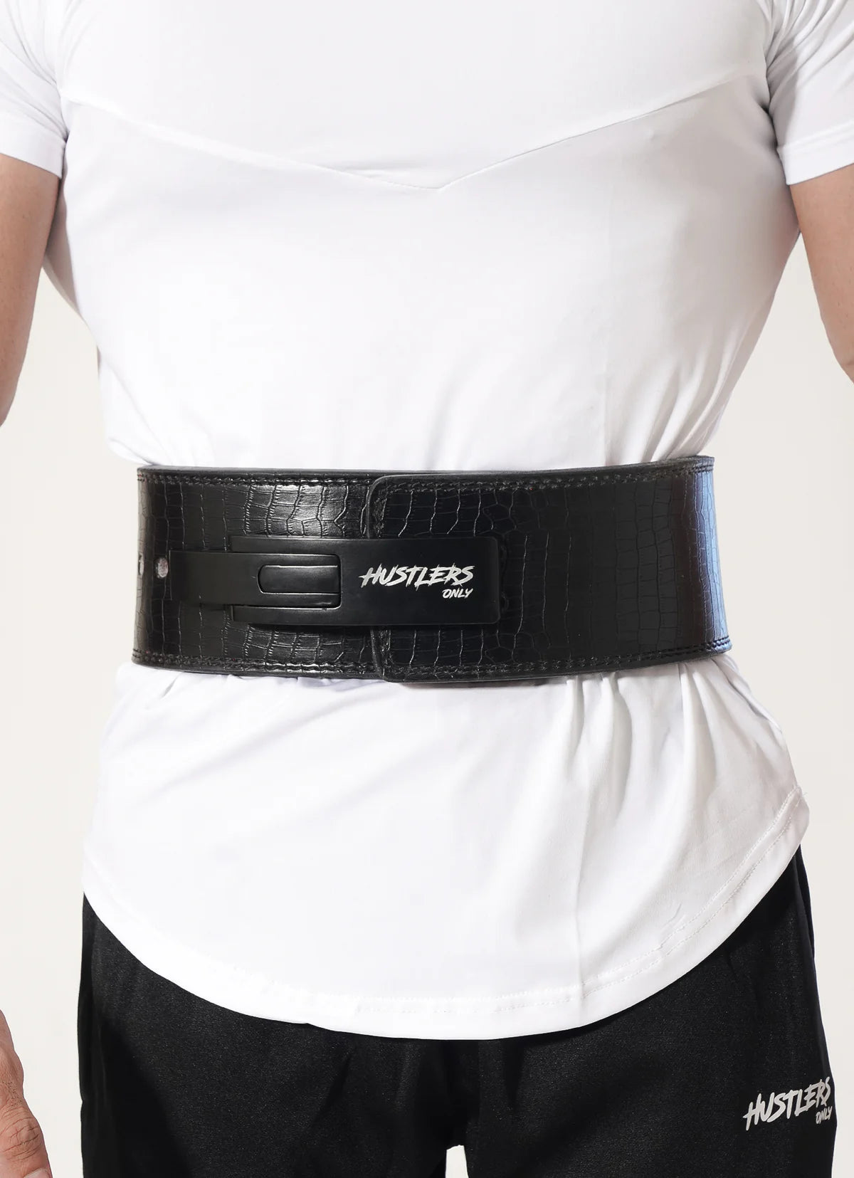 Snake Skin Weightlifting Lever Belt