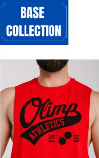 Men sleeveless Althetics Red