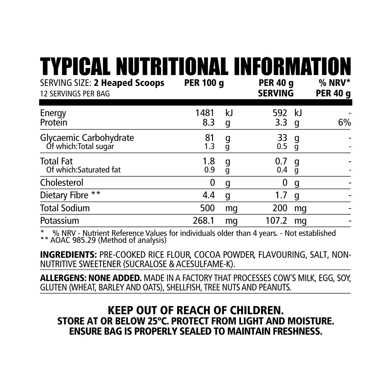 CREAM OF RICE INSTANT