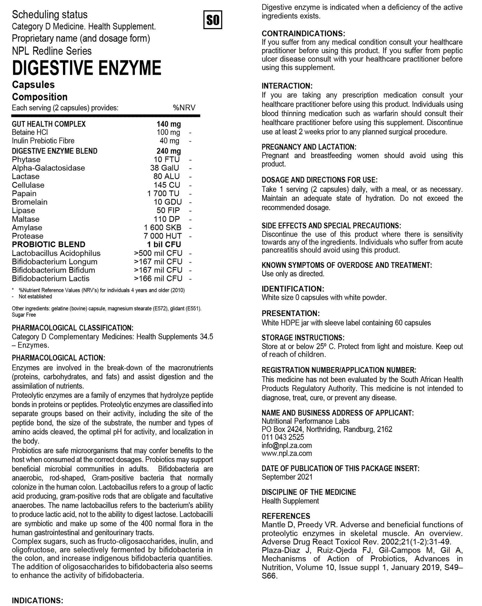 DIGESTIVE ENZYMES