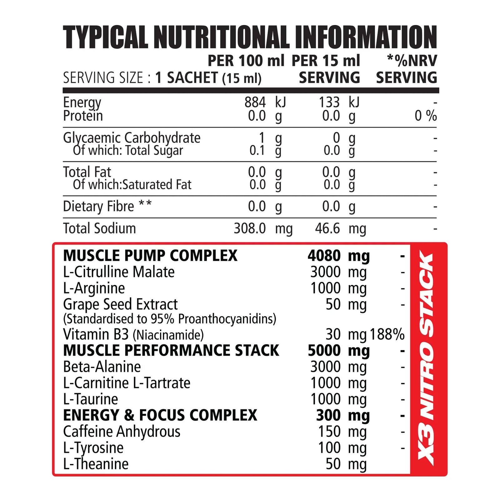 NITRO RUSH X 30 Sachets