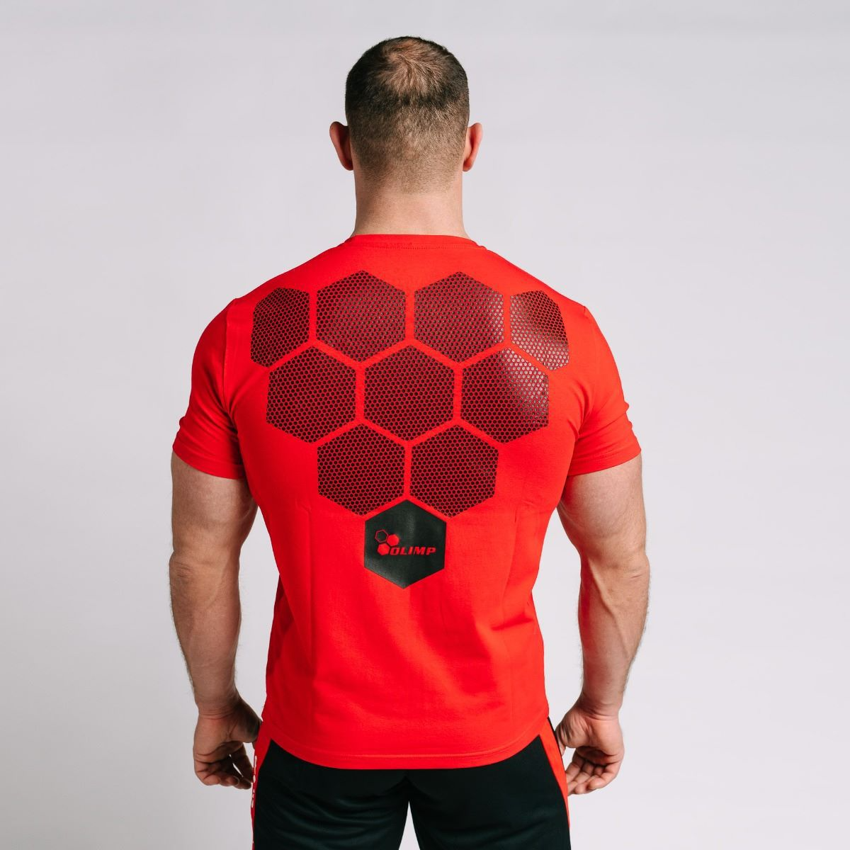 Men T-shirt Grip pro red