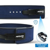 Suede Leather Lever Belt - Blue