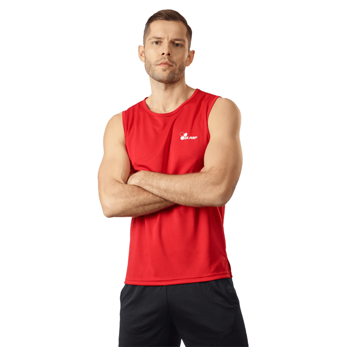MENS SLEEVLESS RED