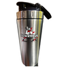 Stainless steel shaker with glass (700ml)