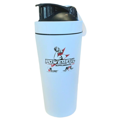 Stainless steel shaker with glass (700ml)