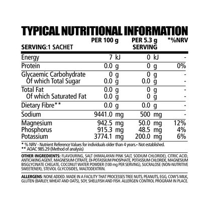 Hydrolyte (Sugar Free Electrolytes 5.3g x 10 Sachets)