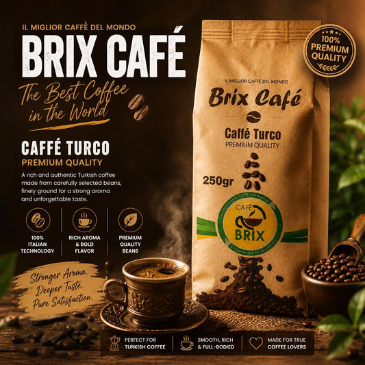 Brix Café Caffè Turco Premium Quality Turkish Coffee – 250g