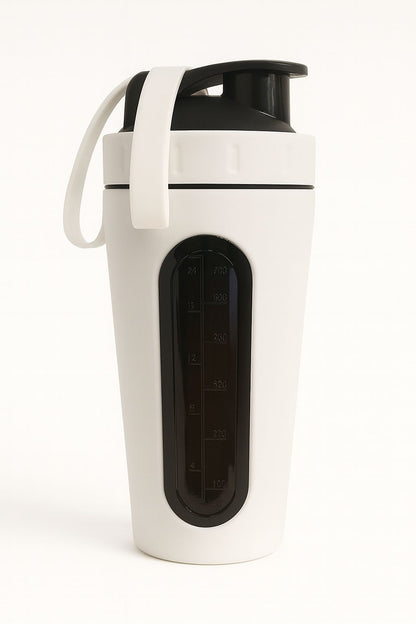 Stainless steel shaker with glass (700ml)