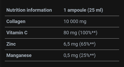 Collagen 6000 Shot Active & Brilliance – 25 ml x9