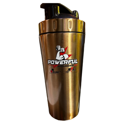 Stainless steel shaker with glass (700ml)