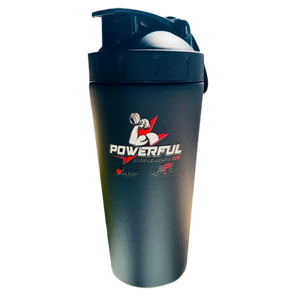 Stainless steel shaker with glass (700ml)