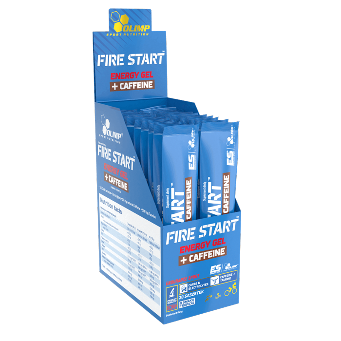 FIRE START ENERGY GEL + CAFFEINE - 20 x 36 g